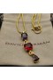 David Yurman Mban Marbella Y Pendant 18K Buí Óir le Aimitis agus Rhodolite Gairnéad 57.8 mm