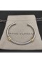 David Yurman Mban Petite Helena Clasaiceach Cábla Stáisiún Cuff Bracelet Sterling Silver le 14K Buí Óir 4mm