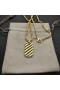 David Yurman Mban Petite Dealbhaithe Cábla Tag Amulet 18K Ór Buí 10mm