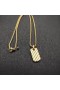 David Yurman Mban Petite Dealbhaithe Cábla Tag Amulet 18K Ór Buí 10mm