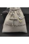 David Yurman Mban Petite X Cross Siogairlín Muince Sterling Silver le 14K Buí Óir 24mm