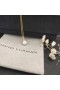 David Yurman Mban Solari Pendant Muince, 18K Buí Óir le Pearl agus Diamonds 8mm