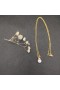 David Yurman Mban Solari Pendant Muince, 18K Buí Óir le Pearl agus Diamonds 8mm