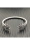 David Yurman Mban Starburst Cábla Cuff Bracelet Sterling Silver le Diamonds 4mm
