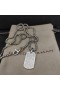 David Yurman Bhfear Chevron Tag Pendant Airgid Sterling le Diamonds 35mm