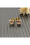 David Yurman Castellana Cuore Orecchini in Oro Giallo 18 carati con Morganite 8mm
