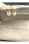 David Yurman Oro Giallo 8+10mm Doppio Orecchini di Perle