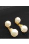David Yurman Oro Giallo 8+10mm Doppio Orecchini di Perle
