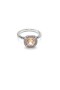 David Yurman Petite Castellana Pavé Lunetta Anello in Argento Sterling con Champagne Citrino e Diamanti 7mm