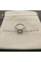 David Yurman Petite Castellana Pavé Lunetta Anello in Argento Sterling con Champagne Citrino e Diamanti 7mm