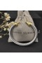 David Yurman Donna Fibbia Classico Cavo del Braccialetto dell'Argento Sterlina in Oro Giallo 18 carati 7mm