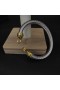 David Yurman Donna Fibbia Classico Cavo del Braccialetto dell'Argento Sterlina in Oro Giallo 18 carati 7mm