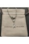 David Yurman Donne del Cavo da Collezione Nastro Ciondolo Collana in Argento con Zaffiri Rosa 24,4 mm