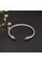 David Yurman Donne Classico Cavo di Bracciale Braccialetto in Argento Sterling con 14K Oro Giallo Citrino 5mm
