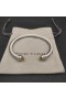 David Yurman Donne Classico Cavo di Bracciale Braccialetto in Argento Sterling con 14K Oro Giallo Citrino 5mm