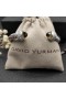 David Yurman Donne Classico Cavo di Bracciale a fascia in Argento con Diamanti Brown e Pavé di Diamanti 7mm