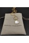 David Yurman Donna Elementi di Cuore Amuleto 18K Oro Giallo con madreperla e Diamanti il 18,7 mm
