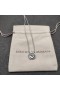 David Yurman Donna Infinity Ciondolo Collana in argento con Diamante 7mm