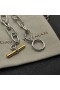 David Yurman Donna Madison Toggle Bracciale Catena in Argento Sterling, Oro Giallo 18 carati 11mm