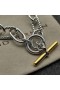 David Yurman Donna Madison Toggle Collana a Catena in Argento Sterling, Oro Giallo 18 carati 11mm