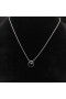 David Yurman Donne Petite Castellana Ciondolo Collana in Argento con Onice Nero 8mm