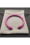 David Yurman Donne del Rinascimento Classico Cavo Braccialetto del Polsino di Rosy Alluminio 5mm