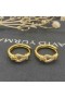 David Yurman Oro Giallo Buttonwire Orecchini A Cerchio