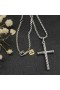 David Yurman Uomini del Cavo Pendente Croce in Argento Sterling 35mm