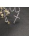 David Yurman Uomini del Cavo Pendente Croce in Argento Sterling 35mm