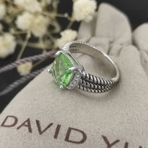 David YurmanプティウィートンリングハンドバッグとPrasioliteダイヤモンド10mm
