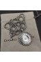 David Yurman女"お守り"ひまわりカスミ草の種子ネックレス