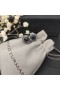 David Yurman女性スタッド7mmメインストーンスクエアダイヤモンドイヤリングブラックダイヤモンド