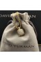 David Yurman女子Chatelaineペンダントネックレス18KとPavéダイヤモンド14mm