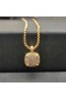 David Yurman女子Chatelaineペンダントネックレス18KとPavéダイヤモンド14mm
