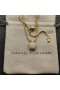 David Yurman女子Chatelaineペンダントネックレス18KとPavéダイヤモンド14mm