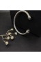 David Yurman女性のネックレスやブレスレットケーブルカフブレスレットハンドバッグとPavéダイヤモンドドーム5mm