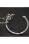 David Yurman女性のネックレスやブレスレットケーブルカフブレスレットハンドバッグとPavéダイヤモンドドーム5mm