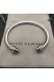 David Yurman女性のネックレスやブレスレットケーブルカフブレスレットハンドバッグとPavéダイヤモンドドーム5mm