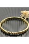 David Yurman女性の原型製作：ケーブルのバングルブレスレット18K6.2mm