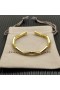 David Yurman女性バーチャルStaxカフブレスレット18Kイエローゴールドとダイヤモンド5mm