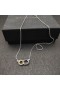 David Yurman女性のベルモント抑制のリンクのペンダントネックレスハンドバッグの18K20mm