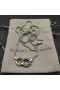 David Yurman女性のベルモント抑制のリンクのペンダントネックレスハンドバッグの18K20mm