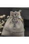 David Yurman男性のシェブロンクロスペンダントハンドバッグとダイヤモンド33mm