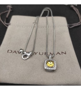 David Yurman女性のアルビオンのペンダントハンドバッグとCitrineダイヤモンド11mm