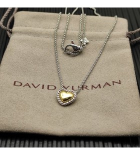 David Yurman女性のケーブルまでの間、買クッキークラシックの中心にペンダントネックレスハンドバッグの18K8.5mm