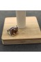 David Yurman 14MM Vanlig Square Champagne Diamond Ring