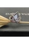 David Yurman Kabel-Wrap-Ring i Sterling Sølv med Lavendel Ametyst og Diamanter 20.4 mm