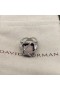 David Yurman Kabel-Wrap-Ring i Sterling Sølv med Lavendel Ametyst og Diamanter 20.4 mm