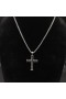 David Yurman Chevron Kryss Anheng i Sterling Sølv med Sorte Diamanter Online 33mm