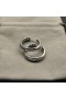 DY Mercer Hoop Øredobber i Sterling Sølv med Diamanter 25,4 mm